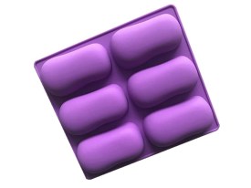 Molde silicona 6 jabones hueso